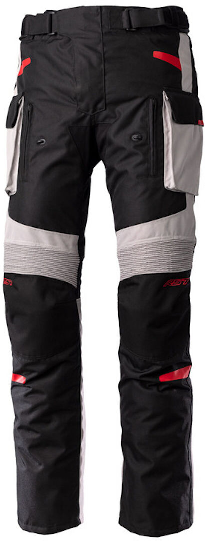 RST Endurance Pantalones textiles de motocicleta - Negro Gris Rojo (XL)