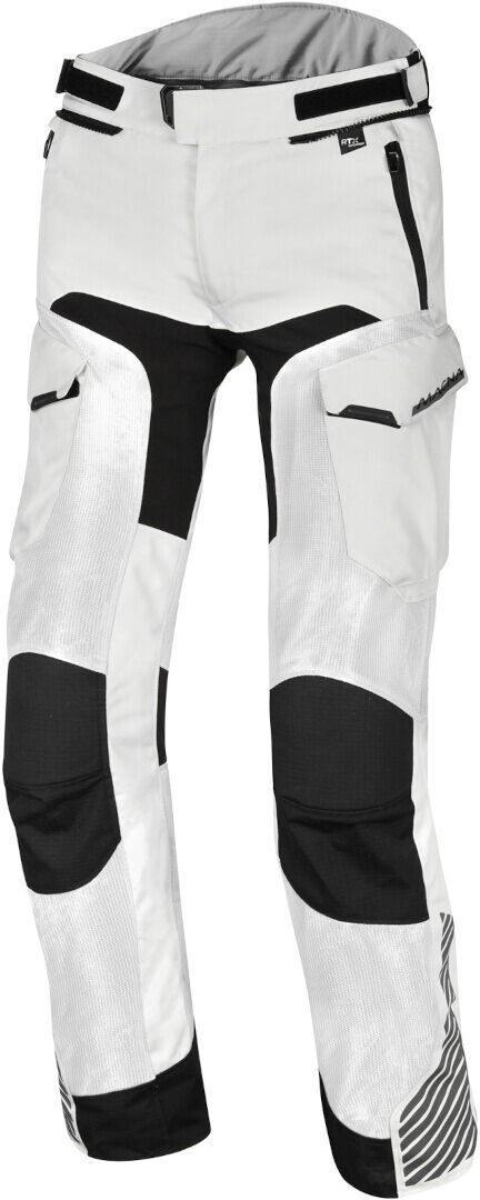 Macna Versyle impermeable pantalones textiles de motocicleta - Negro Gris (M)