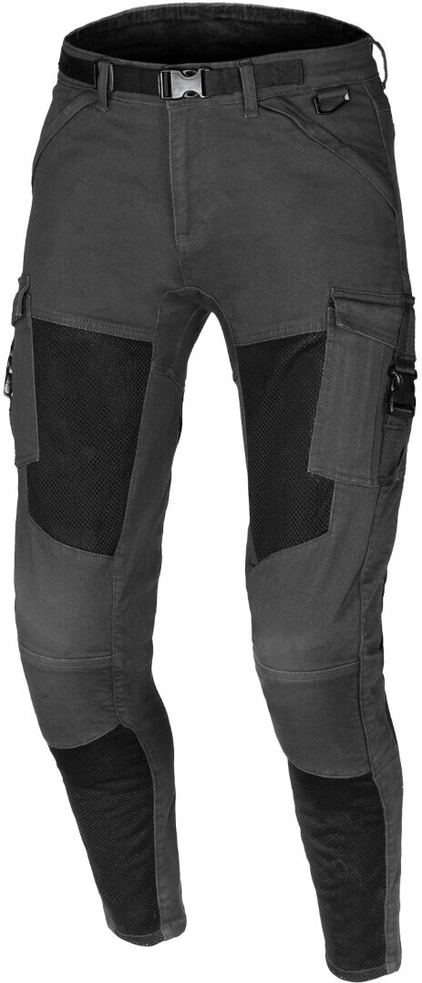 Macna Bombar Pantalones textiles de moto - Negro Gris (34)