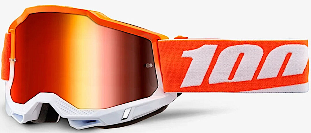 100% Accuri II Matigofun Gafas de motocross juveniles - Blanco Naranja