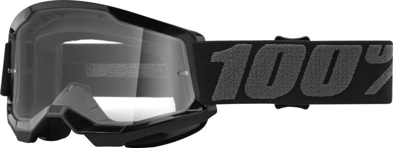 100% Strata 2 Essential Gafas de motocross juveniles - Negro