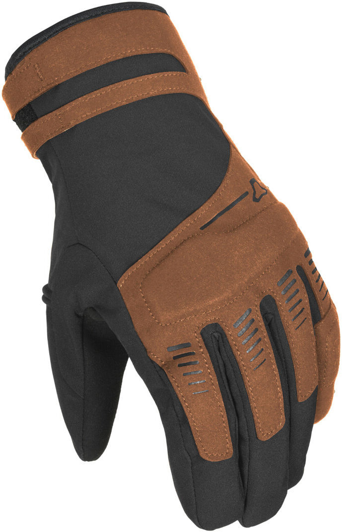 Macna Dim RTX Guantes de moto impermeables para mujer - Negro Marrón