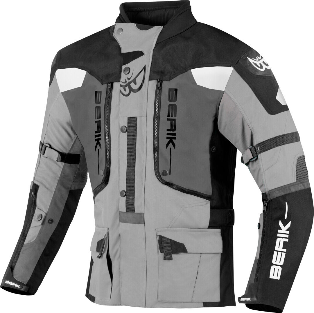 Berik Dakota Waterproof 3in1 Chaqueta textil de moto - Negro Gris (56)