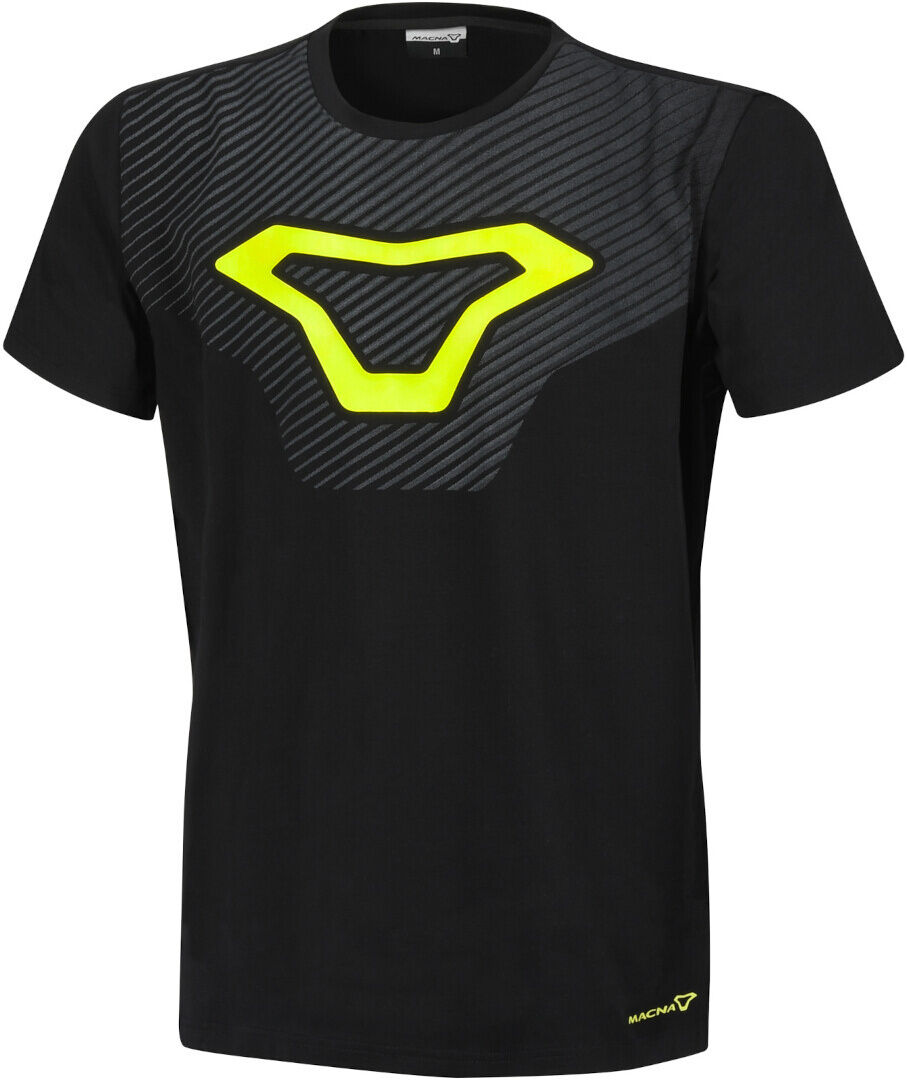Macna Logo Camiseta - Negro Amarillo (2XL)