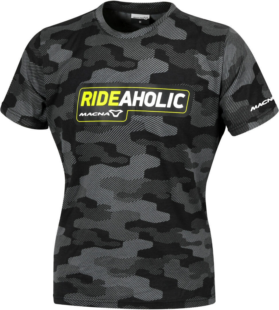 Macna Dazzle Rideaholic Camiseta - Negro Multicolor (2XL)
