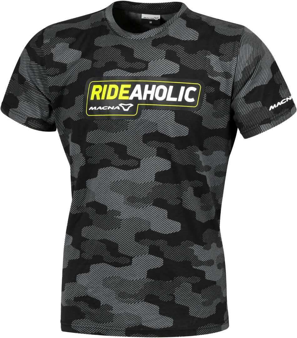 Macna Dazzle Rideaholic Camiseta Damas - Negro Multicolor (XL)