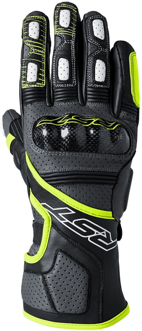 RST Fulcrum Guantes de motocicleta - Negro Amarillo (XL)