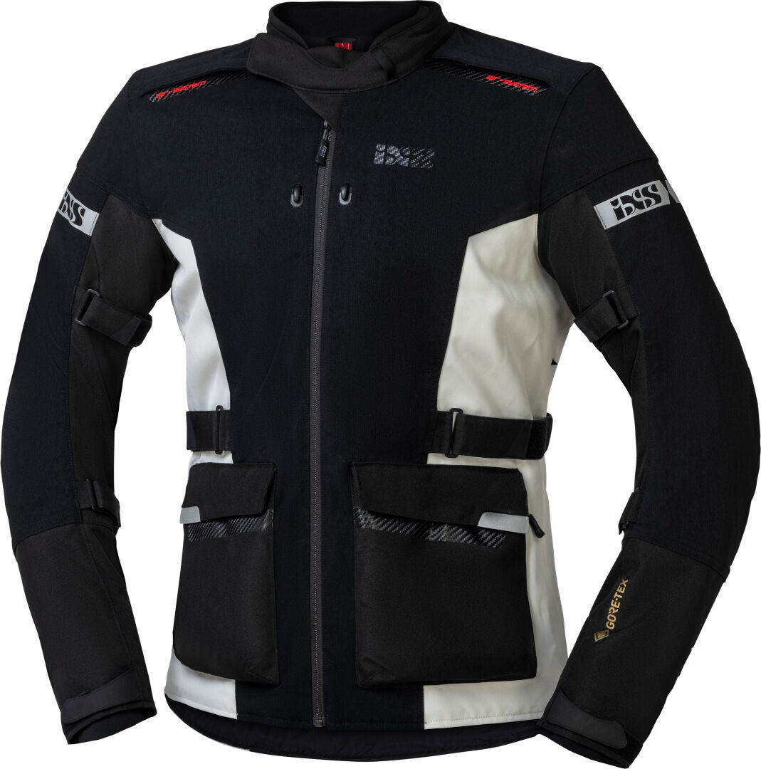 IXS Horizon-GTX Chaqueta textil de motocicleta - Negro Blanco (2XL)