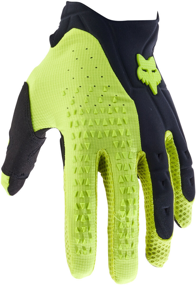 Fox Pawtector Guantes de motocross - Negro Amarillo (2XL)