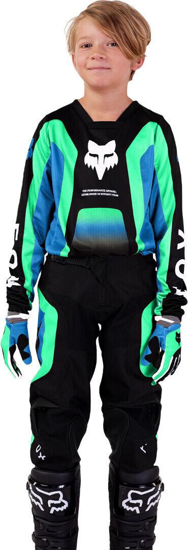 Fox 180 Ballast Pantalones Juveniles de Motocross - Negro Azul (28)