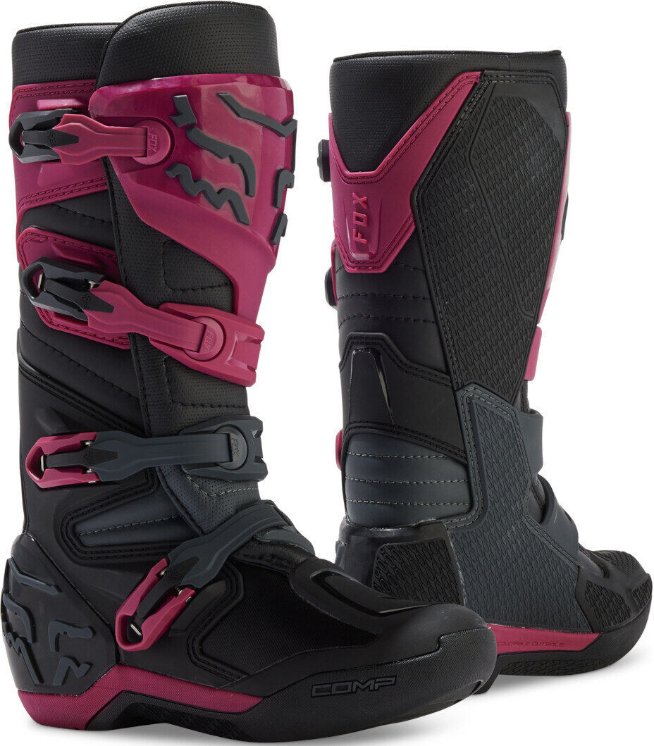 Fox Comp 2023 Botas de motocross para mujer - Negro Lila (43)