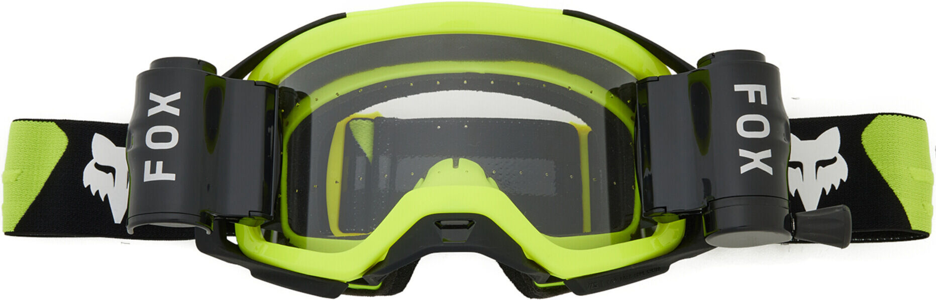 Fox Airspace Roll Off Gafas de motocross - Negro Amarillo (un tamaño)