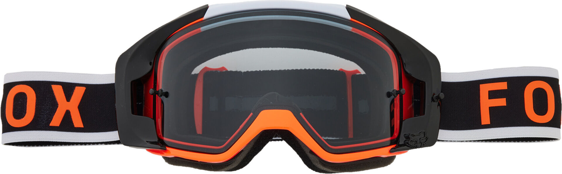 Fox Vue Magnetic Gafas de motocross - Negro Blanco Naranja (un tamaño)