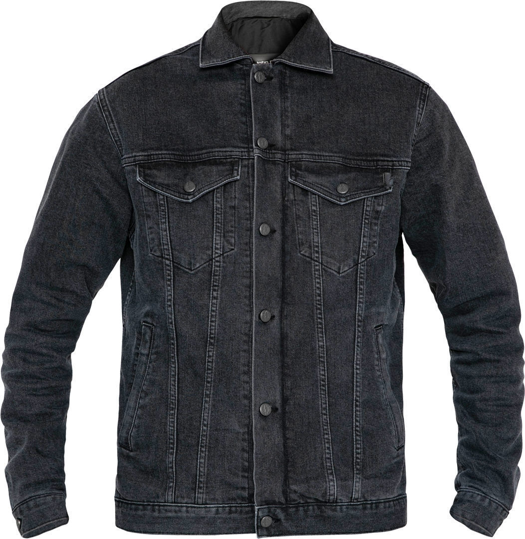 John Doe Maverick XTM Monolayer Chaqueta de cuero de motocicleta - Negro