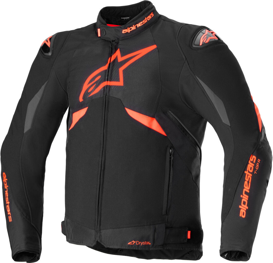 Alpinestars T-GP R V3 Drystar chaqueta textil impermeable para motocicletas - Negro Blanco Rojo (2XL)