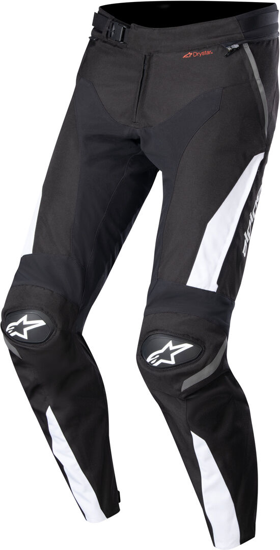 Alpinestars T-SP R Drystar impermeable pantalones textiles de motocicleta - Negro Blanco (2XL)