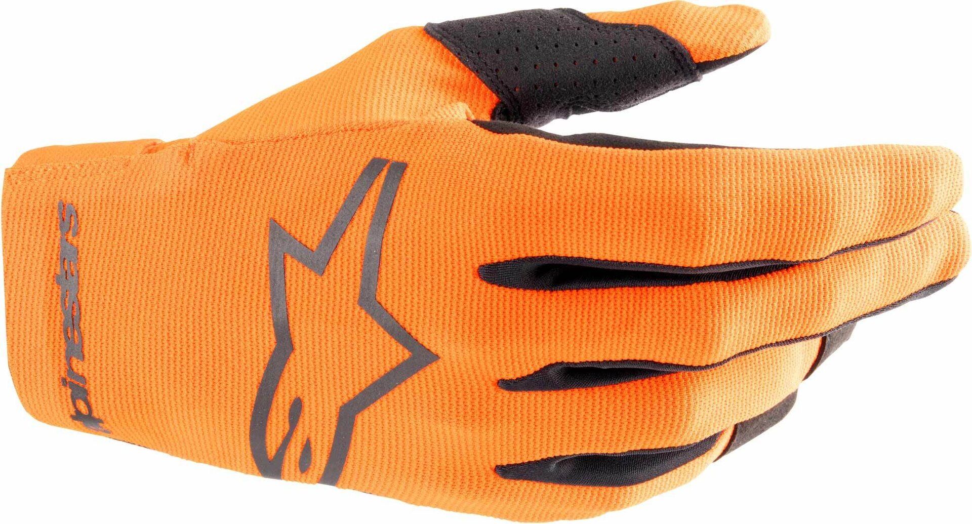 Alpinestars Radar Guantes de motocross - Negro Naranja (2XL)