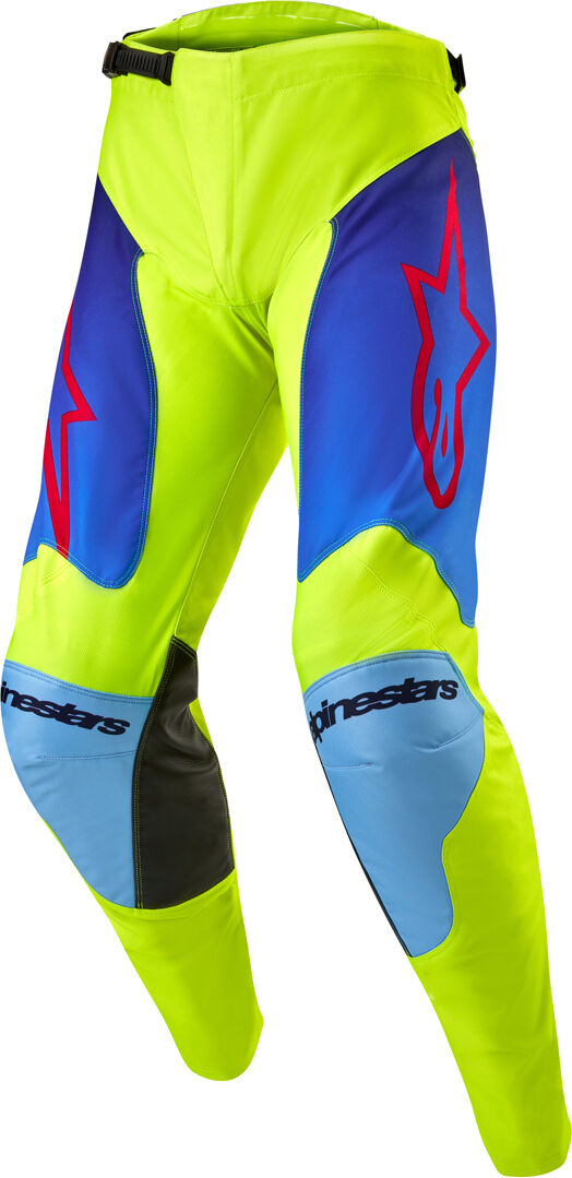 Alpinestars Racer Hoen Pantalones de motocross - Azul Amarillo (32)