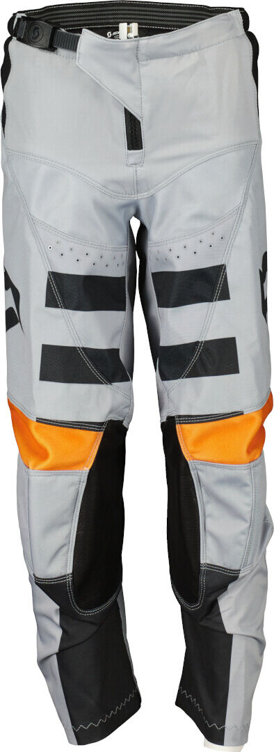 Scott Evo Race Pantalones de motocross para niños - Negro Gris Naranja (XL)