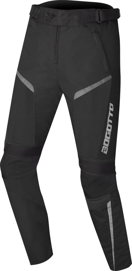 Bogotto Blaze-Air Pantalones textiles de moto - Negro Gris (XS)