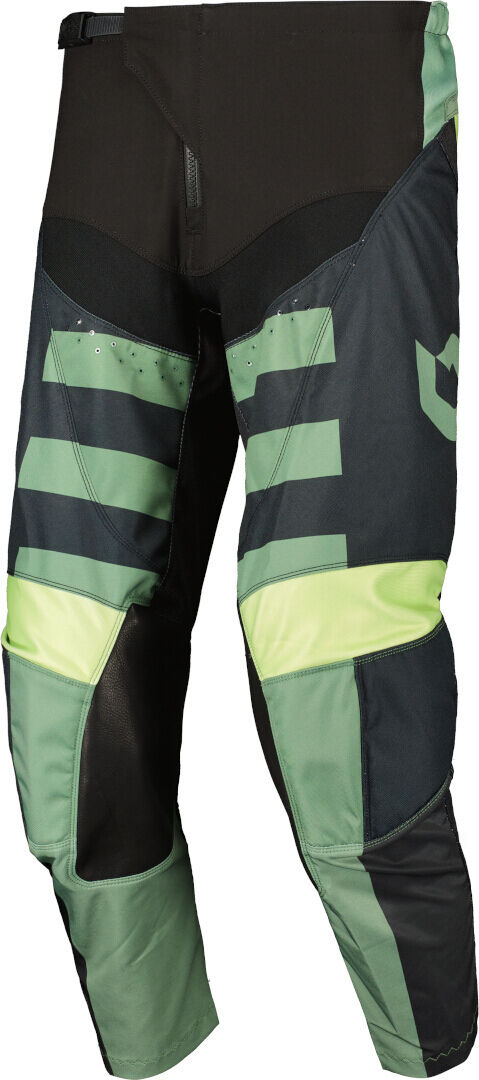 Scott Evo Race Pantalones de motocross - Negro Verde (36)