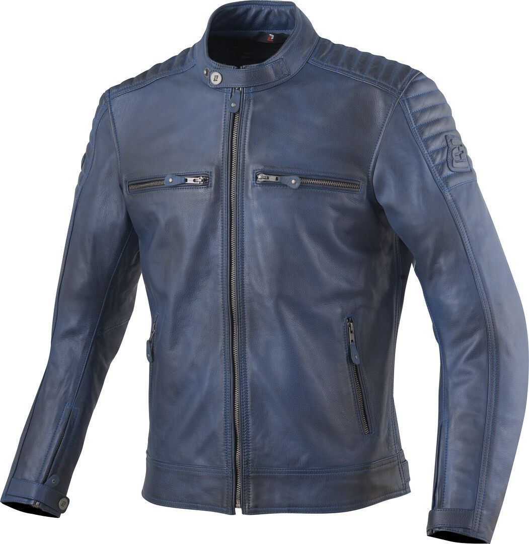 Bogotto Frisco Chaqueta de cuero para moto - Azul (2XL)