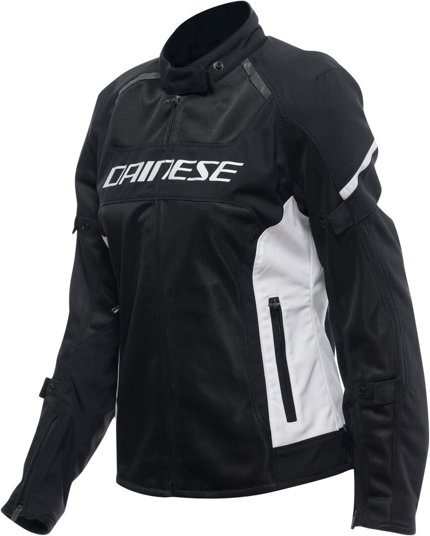 Dainese Air Frame 3 Chaqueta textil de motocicleta para damas - Negro Blanco (46)