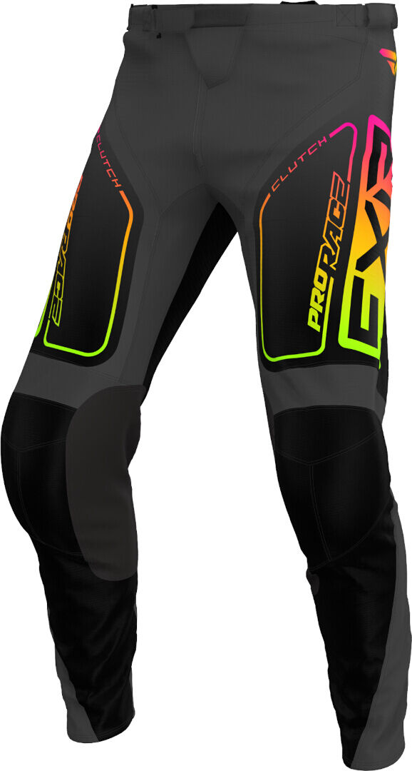 FXR Clutch 2024 Pantalones de motocross - Negro Amarillo (34)