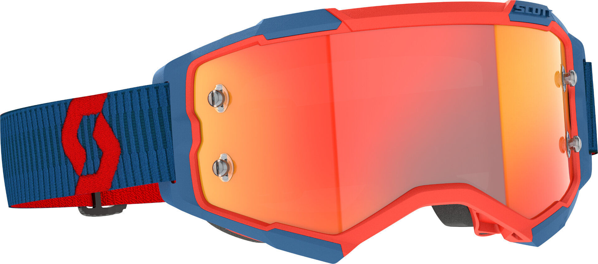 Scott Fury Chrome Dark Gafas de motocross - Rojo Azul (un tamaño)