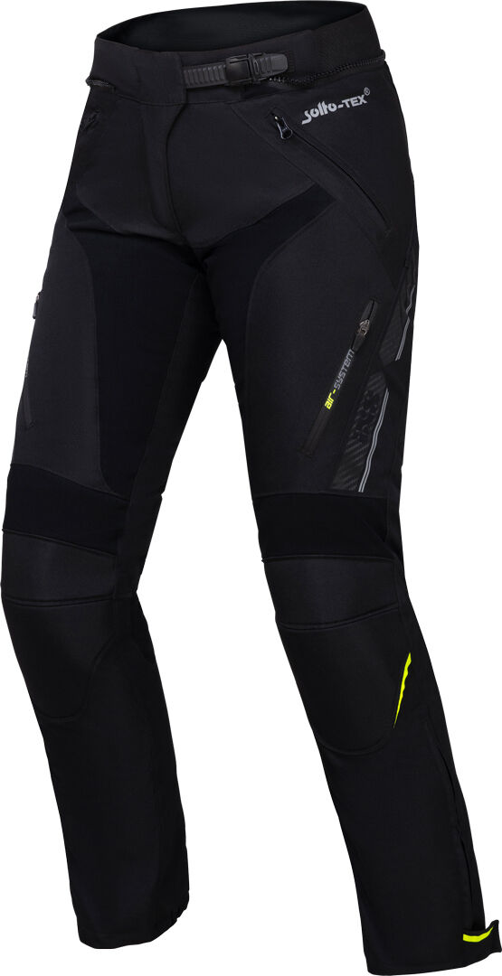 IXS Carbon-ST impermeable Ladies Motorcycle Textile Pants - Negro (2XL)