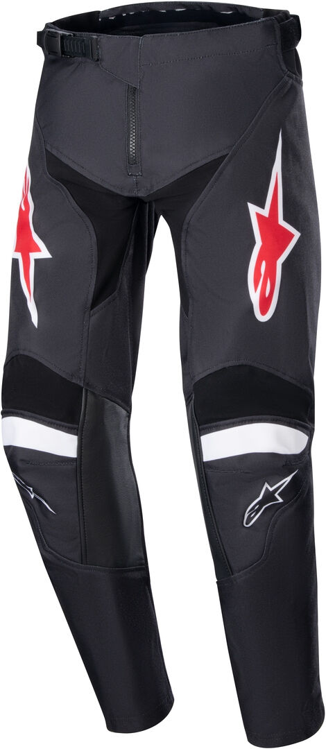 Alpinestars Racer Lucent Pantalones Juveniles de Motocross - Negro Blanco (XL)