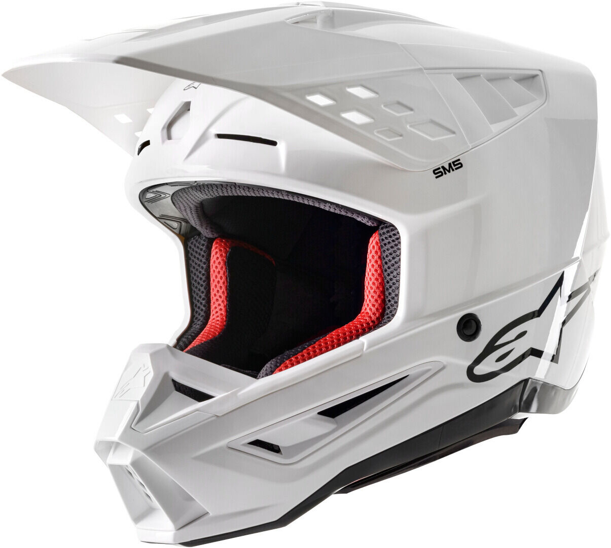 Alpinestars S-M5 Solid 2024 Casco de motocross - Blanco (XL)