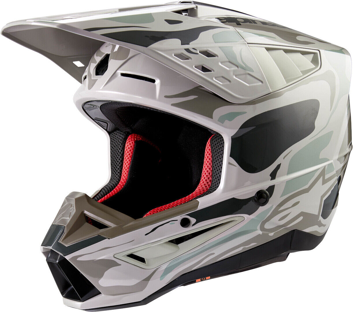 Alpinestars S-M5 Mineral 2024 Casco de motocross - Gris