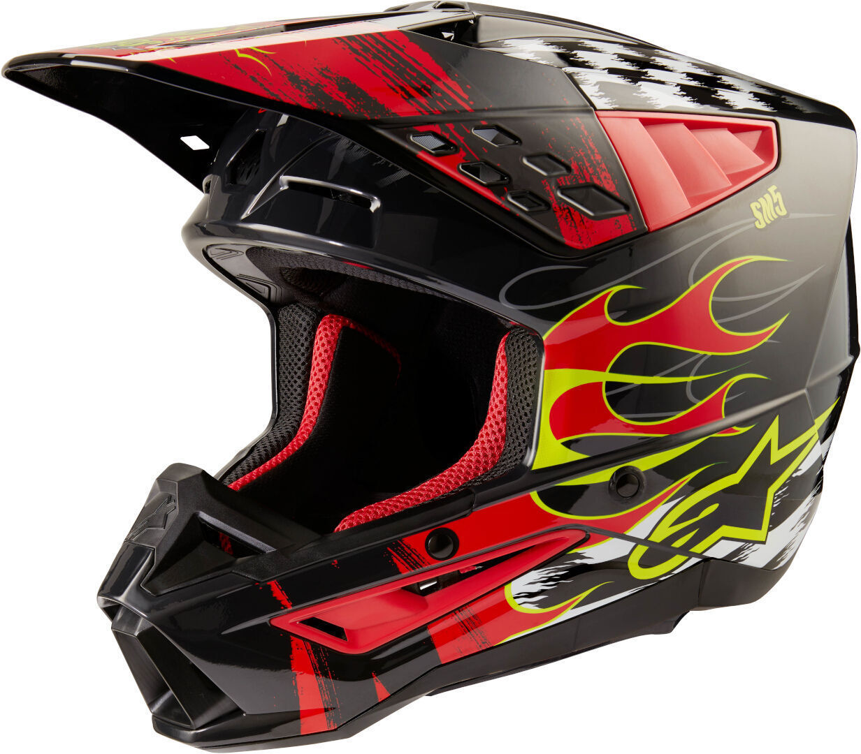 Alpinestars S-M5 Rash Casco de motocross - Gris Plata (L)