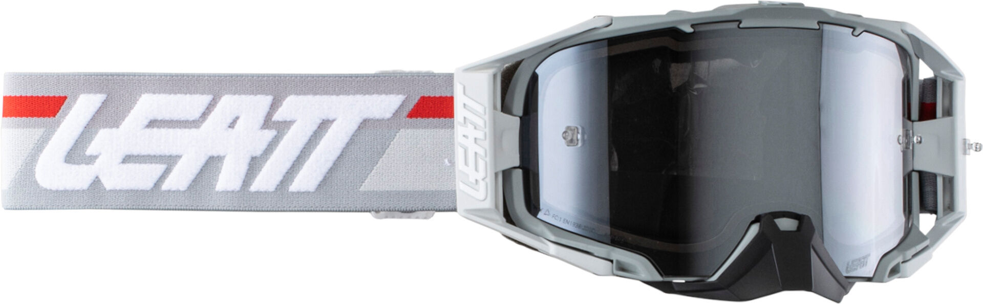 Leatt Velocity 6.5 Iriz 2024 Gafas de motocross - Gris Rojo (un tamaño)