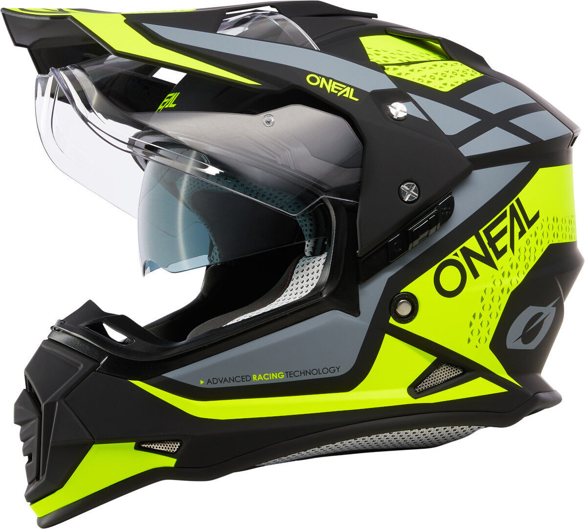 Oneal Sierra R Casco de motocross - Negro Amarillo (L)