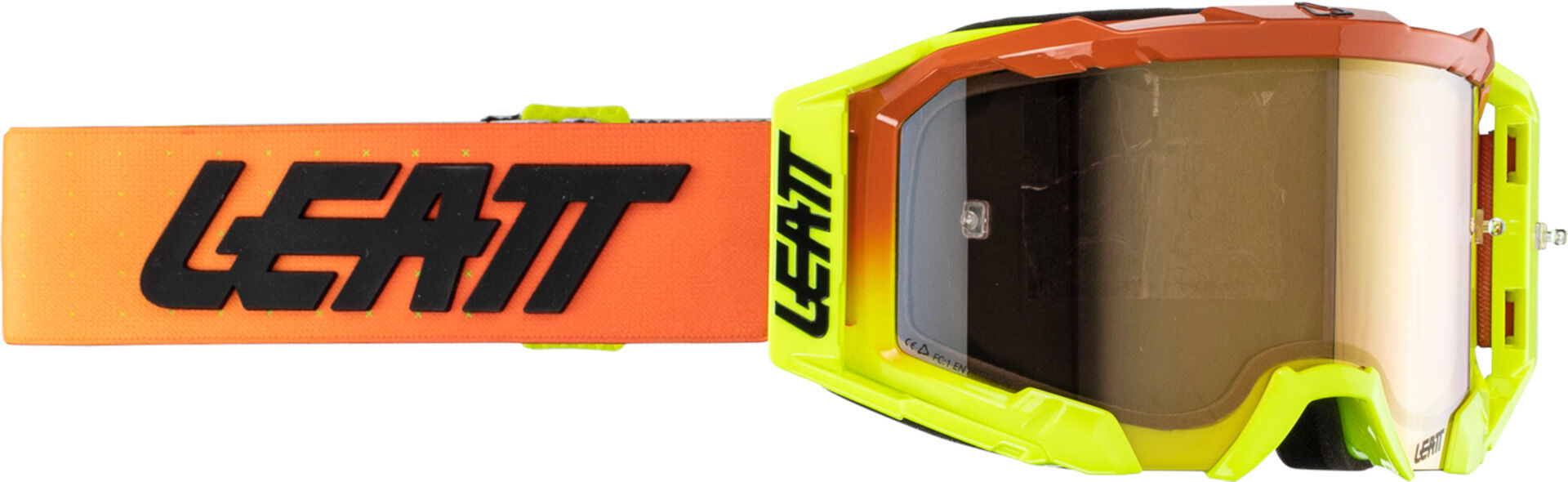 Leatt Velocity 5.5 Iriz 2024 Gafas de motocross - Negro Amarillo (un tamaño)
