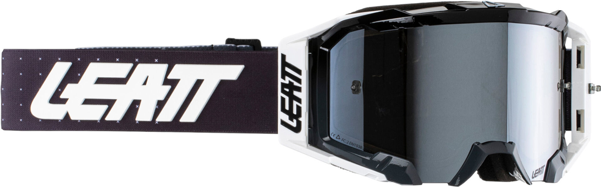 Leatt Velocity 5.5 Iriz 2024 Gafas de motocross - Negro Blanco (un tamaño)