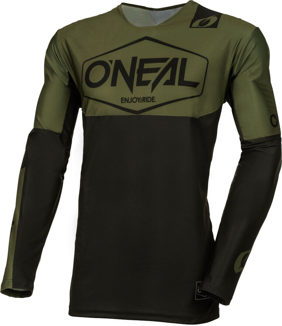 Oneal Mayhem Hexx Maillot de motocross - Negro Verde (XL)