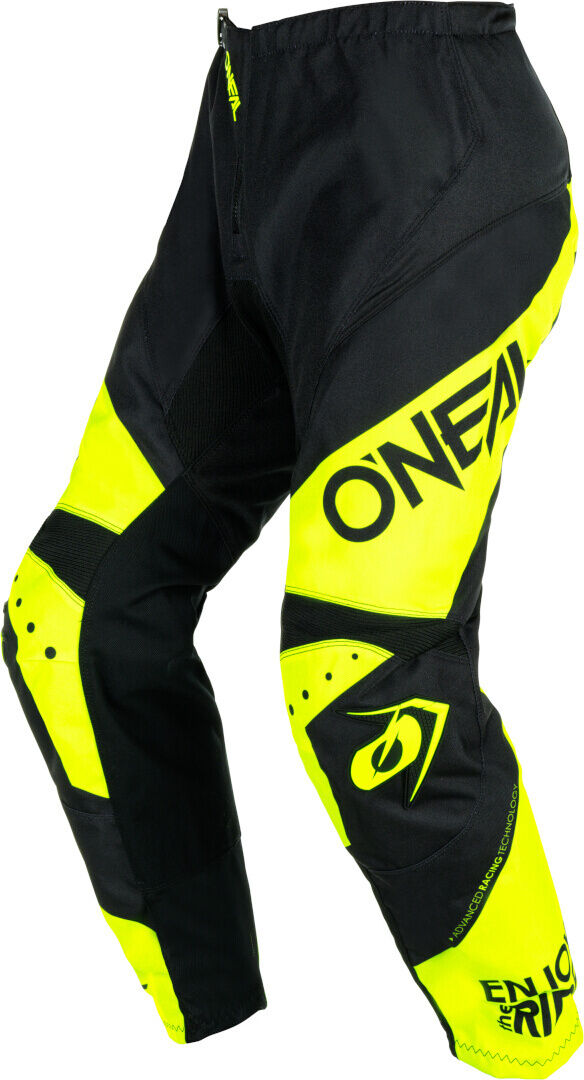 Oneal Element Racewear Pantalones de motocross - Negro Amarillo (28)