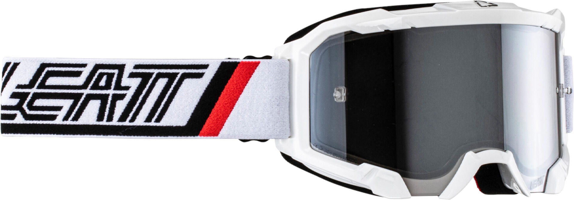 Leatt Velocity 4.5 Iriz Stripes 2024 Gafas de motocross - Negro Blanco (un tamaño)