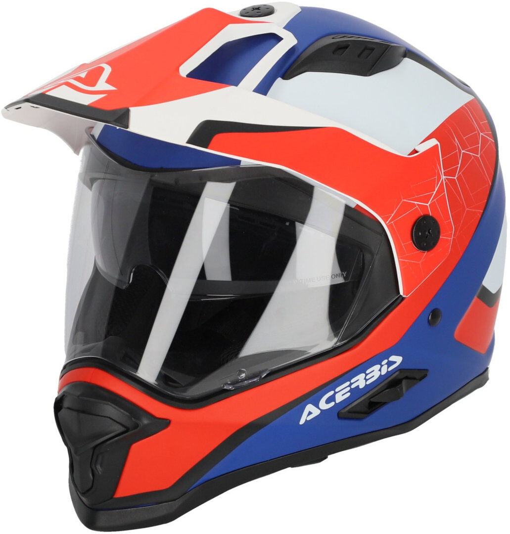 Acerbis Reactive Casco - Blanco Azul (M)