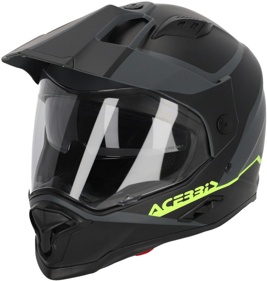 Acerbis Reactive Casco - Negro Gris (XS)