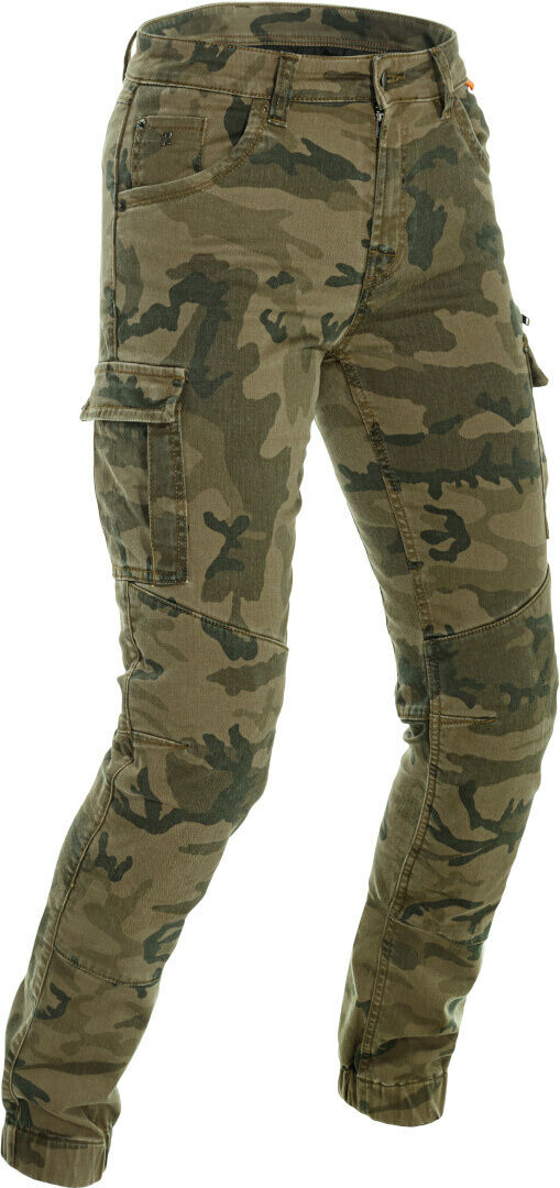 Richa Apache Camo Vaqueros de moto para mujer - Verde Multicolor (30)