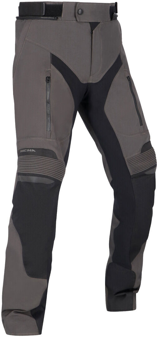 Richa Cyclone 2 Gore-Tex Pantalones textiles impermeables para motocicletas - Negro Gris (3XL)