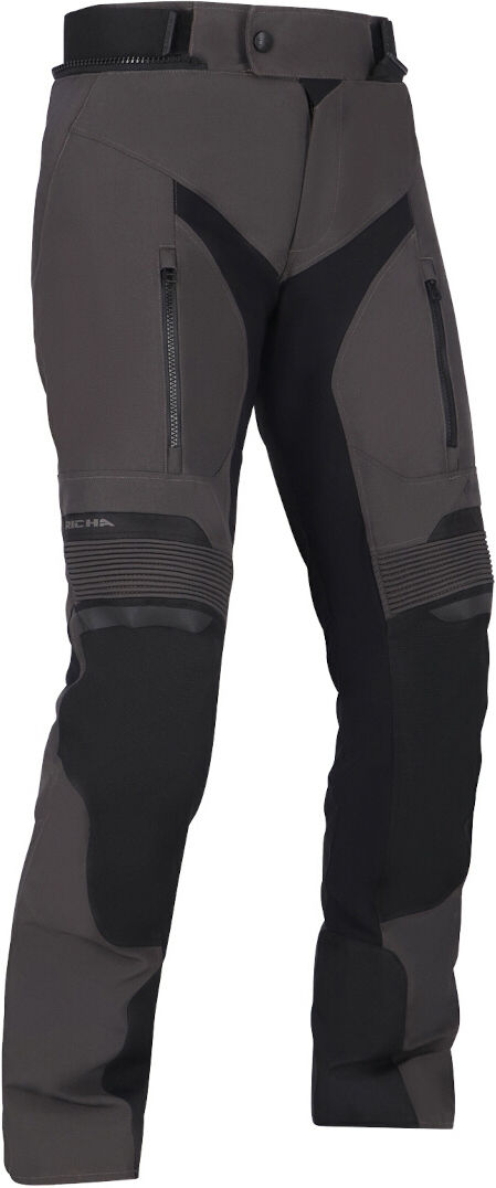 Richa Cyclone 2 Gore-Tex Pantalones textiles impermeables para mujer de motocicleta - Negro Gris (S)