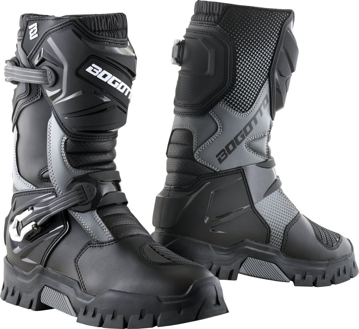 Bogotto Xeton Botas de aventura impermeables - Negro Gris (42)