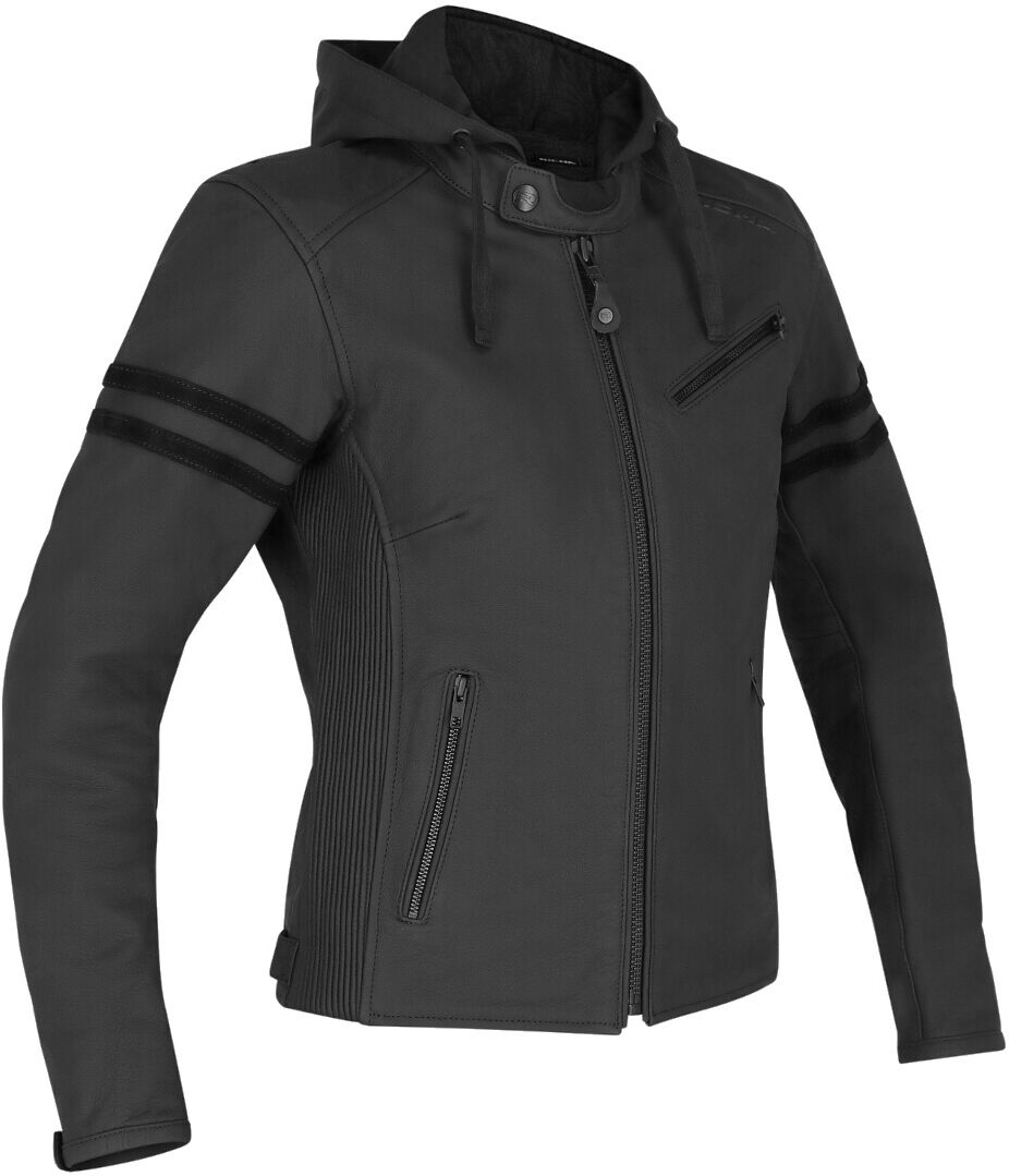 Richa Toulon Black Edition Chaqueta de cuero de moto para mujer - Negro (34)