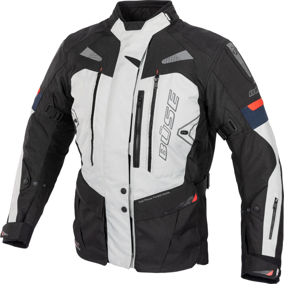 Büse Monterey impermeable Chaqueta textil de motocicleta para mujer - Gris (38)