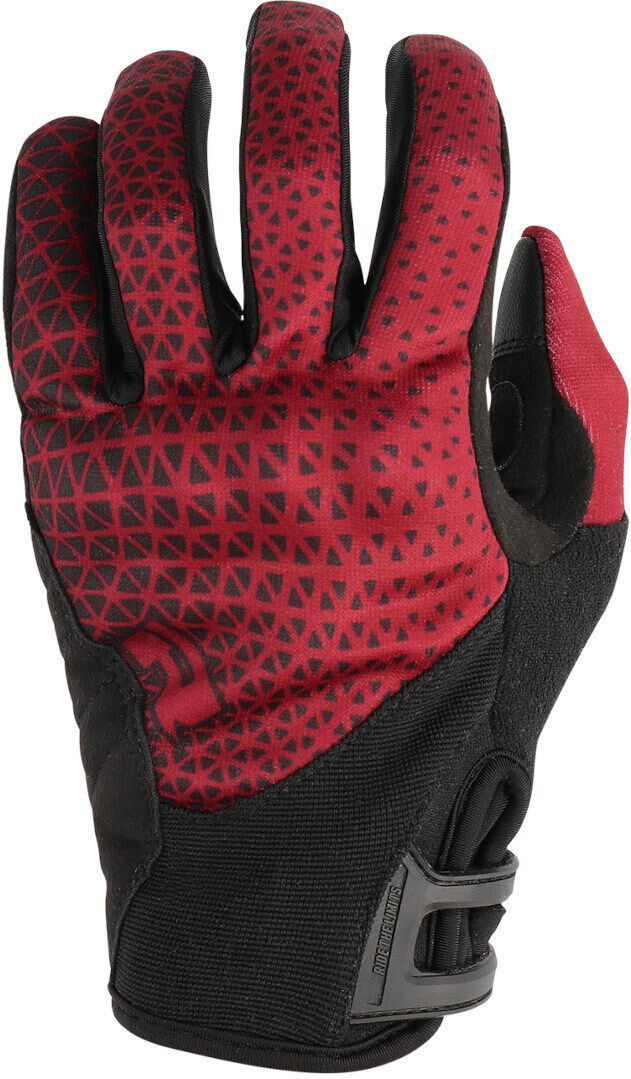 Richa Dora Guantes de moto para mujer - Negro Rojo (XL)